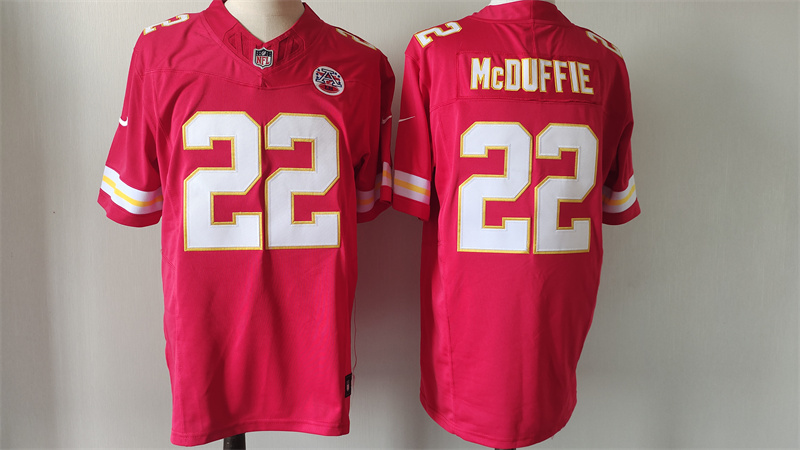 Men's Kansas City Chiefs #22 Trent McDuffie Red F.U.S.E Vapor Untouchable Limited Stitched Football Jersey Men's Kansas City Chiefs #22 Trent McDuffie Red F.U.S.E Vapor Untouchable Limited Stitched Football Jersey